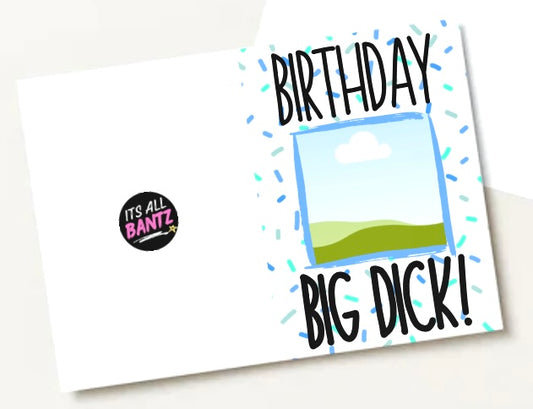 Birthday Big Dick - Greeting Card