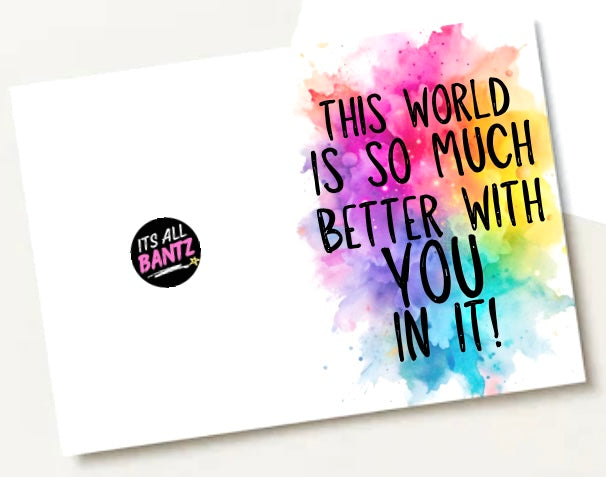 So Much Better With You - Greeting Card