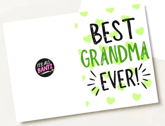 Best Grandma Ever - Greeting Card