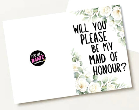 Maid Of Honour? - Greeting Card
