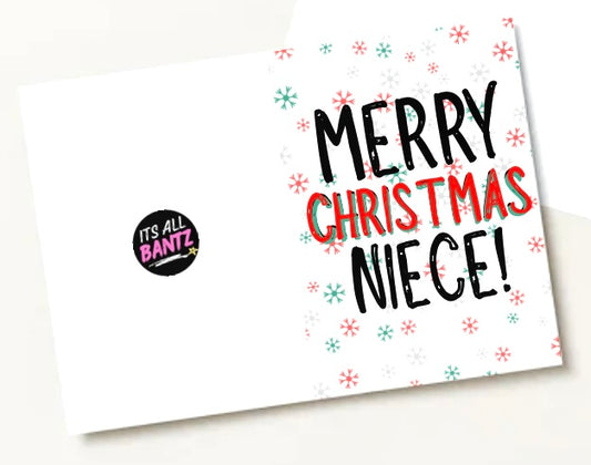 Merry Christmas Niece - Greeting Card