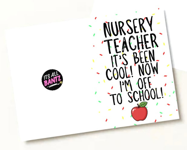 Cool, Off To School - Greeting Card