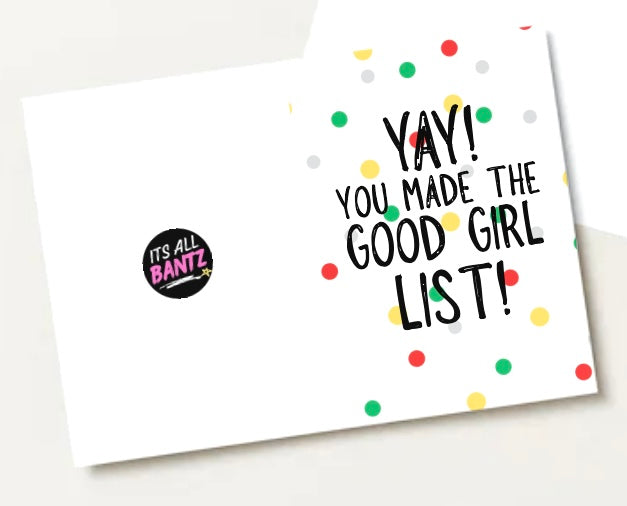 Good Girl List - Greeting Card