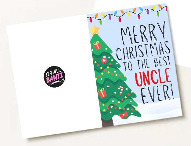 Merry Christmas Uncle - Greeting Card