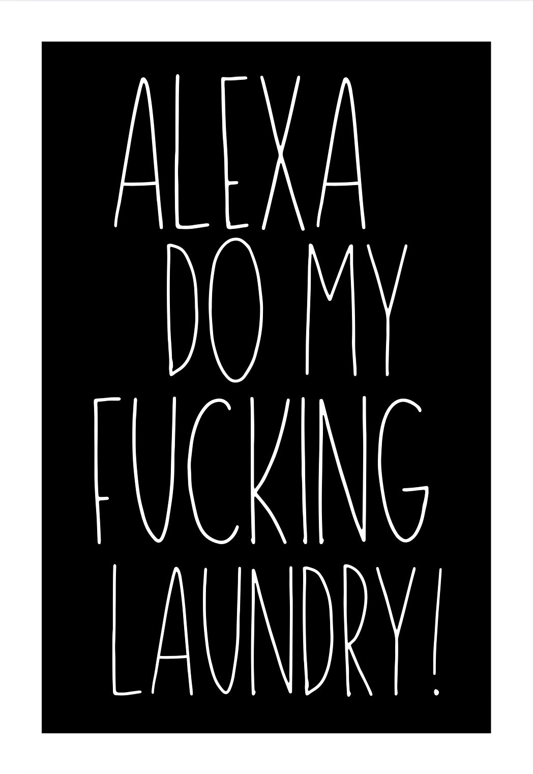 Alexa Laundry - Home Decor Print