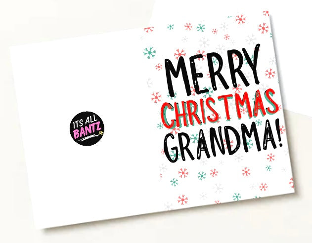 Merry Christmas Grandma - Greeting Card
