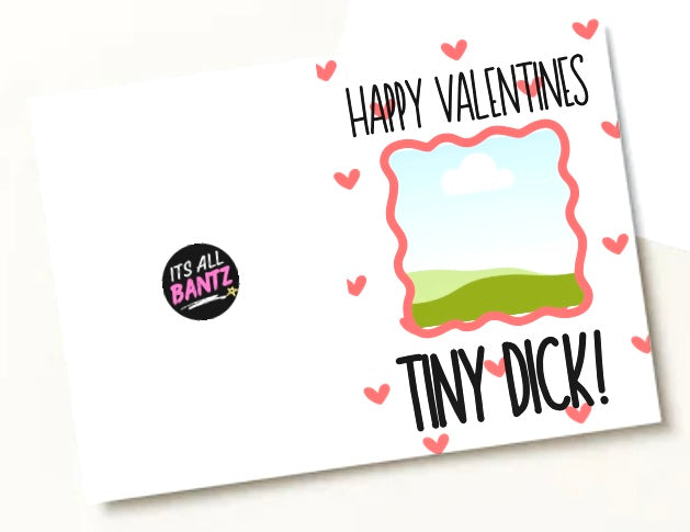 Valentines Tiny Dick - Greeting Card
