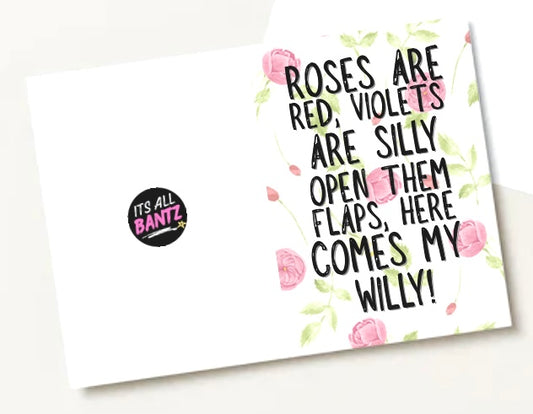 Here Comes My Willy - Greeting Card