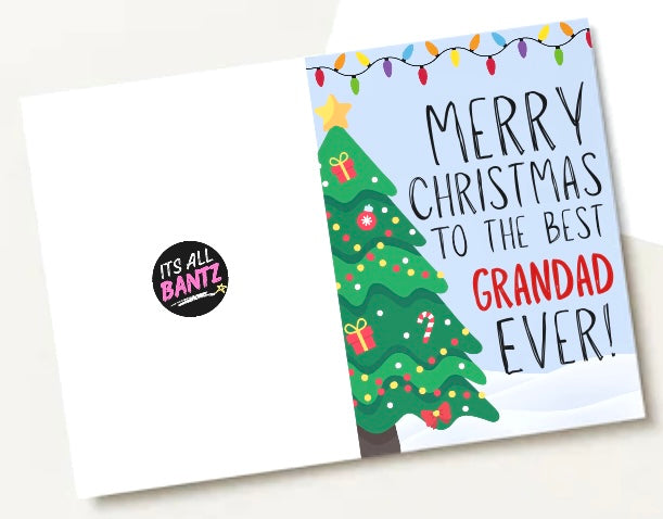 Merry Christmas Grandad - Greeting Card