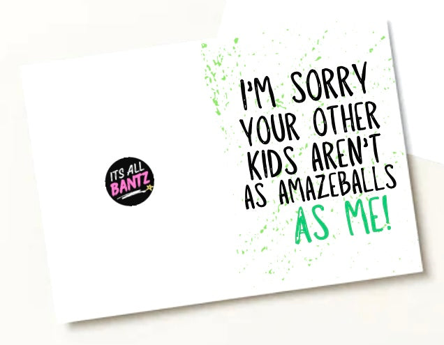 Not As Amazeballs - Greeting Card