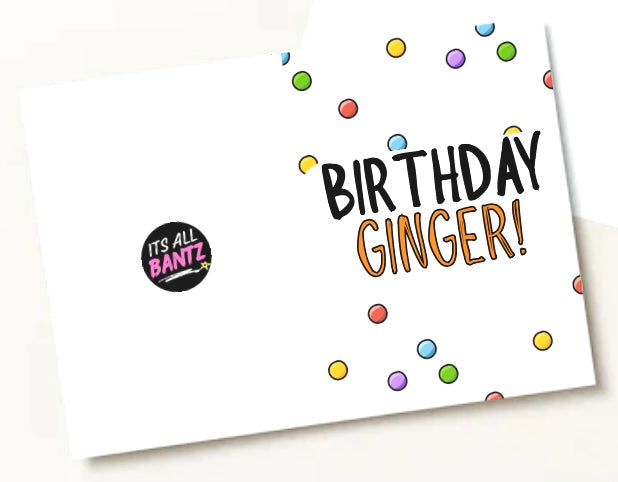 Birthday Ginger - Greeting Card