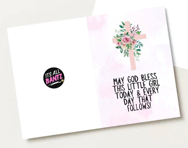 May God Bless This Little Girl - Greeting Card