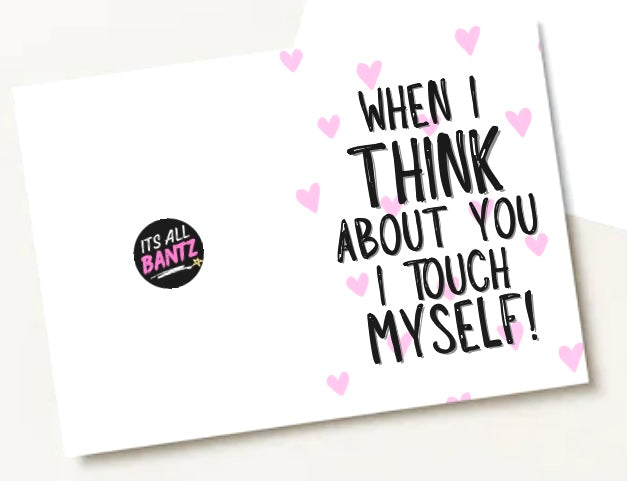 I Touch Myself - Greeting Cardm