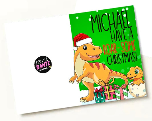 Roar-Some Christmas - Greeting Card