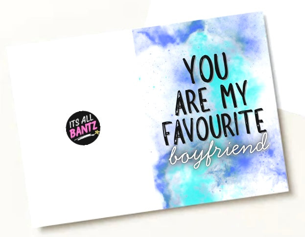 Favourite Boyfriend - Greeting Card