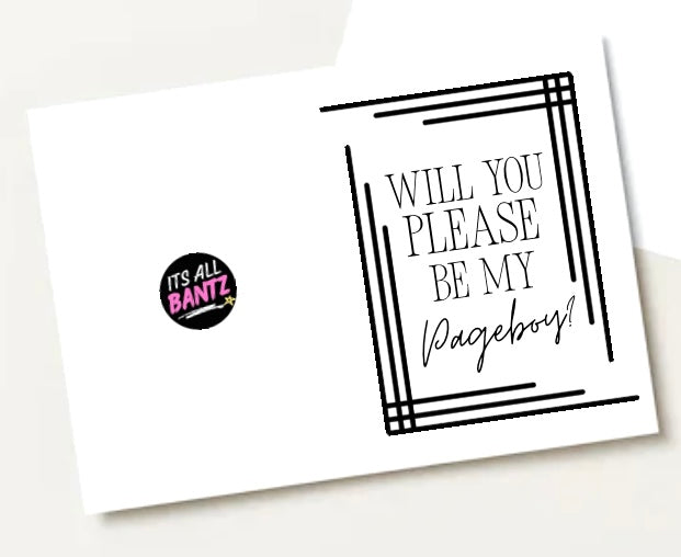 Be My Pageboy? - Greeting Card
