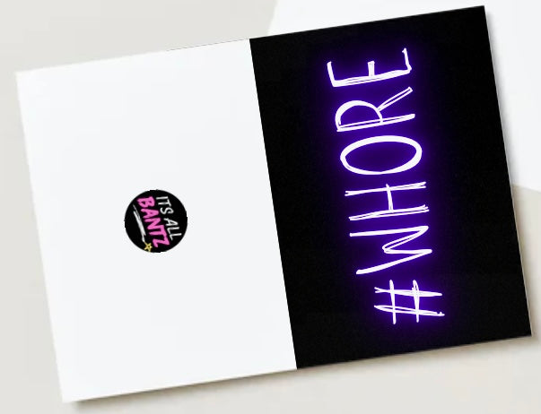 # Whore - Greeting Card