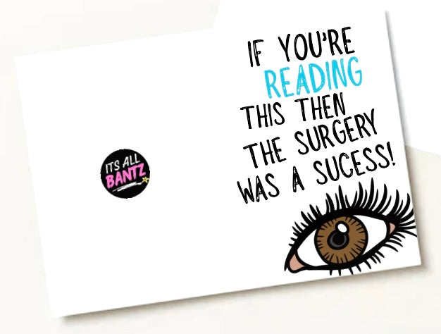 Cataract Surgery - Greeting Card