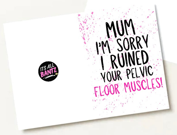 Pelvic Floor Muscles - Greeting Card