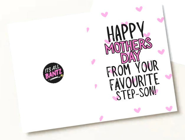 Favourite Step Son - Greeting Card