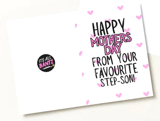 Favourite Step Son - Greeting Card
