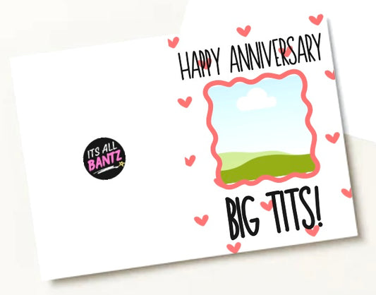 Anniversary Big Tits - Greeting Card