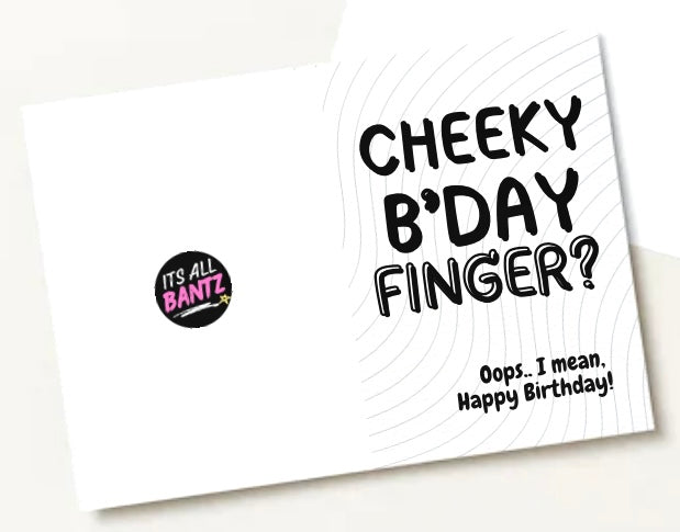 Birthday Finger? - Birthday Card