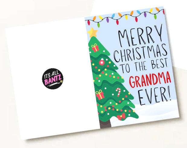 Merry Christmas Grandma - Greeting Card