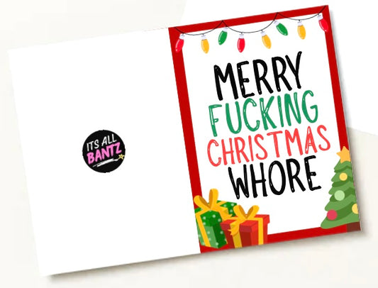 Christmas Whore - Greeting Card