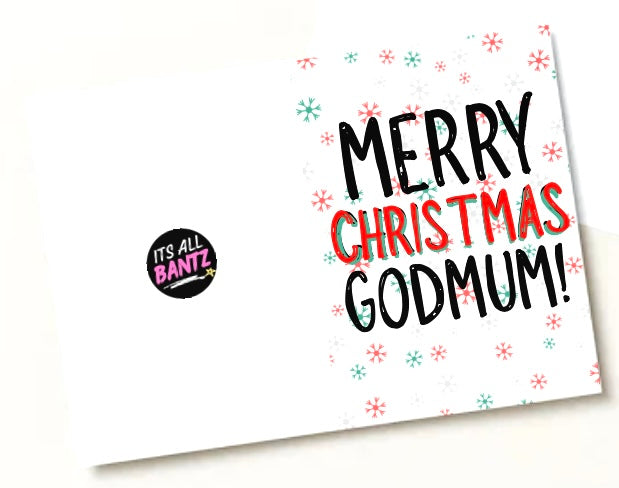Merry Christmas Godmum - Greeting Card