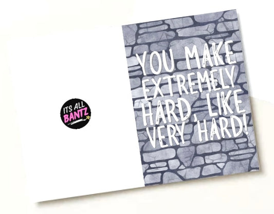 Extremely Hard - Greeting Card