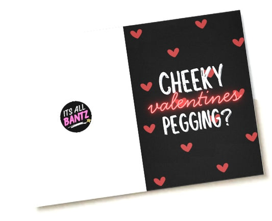 Cheeky Pegging - Greeting Card