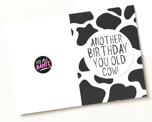 Old Cow - Greeting Card