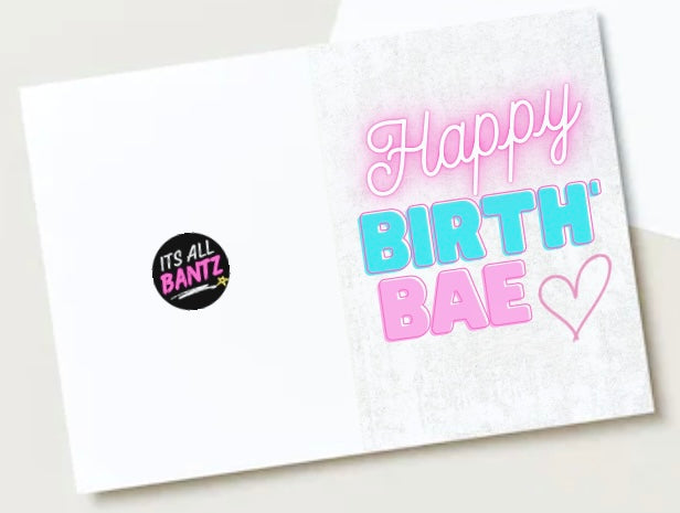 Happy Birthbae - Birthday Card