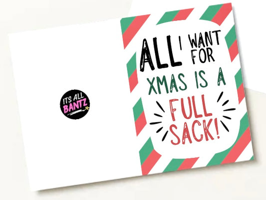 Full Sack Christmas - Greeting Card