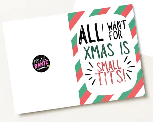 Small Tits Christmas - Greeting Card