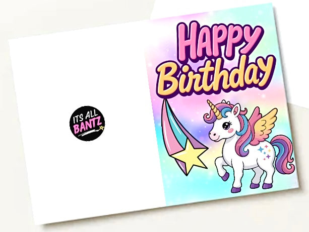 Birthday Unicorn - Birthday Card