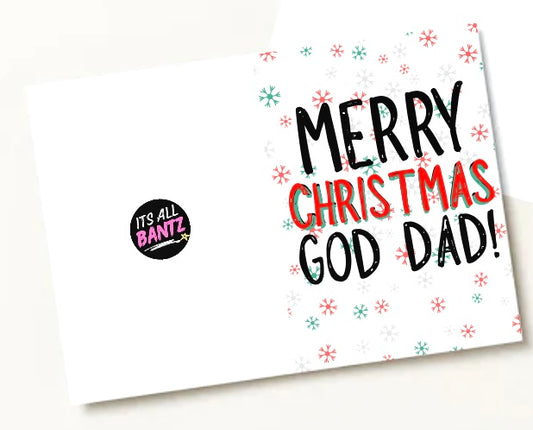 Merry Christmas God Dad - Greeting Card