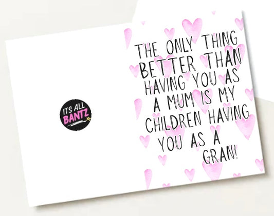 You As A Gran - Greeting Card