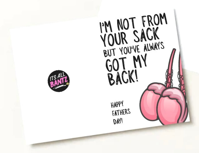 Your Sack My Back - Greeting Card