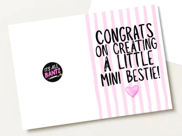A Little Mini Bestie - Greeting Card