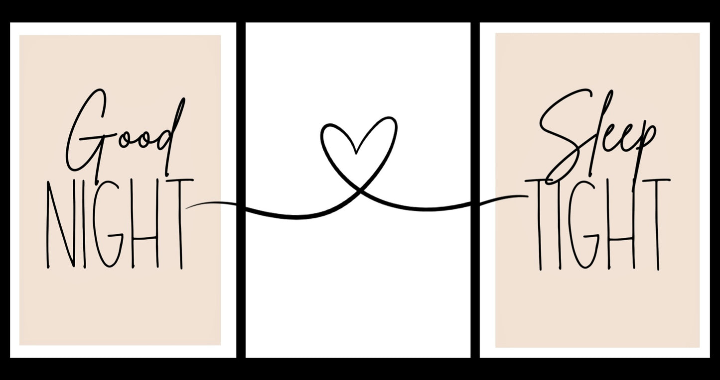 Good Night Sleep Tight - Home Decor Print