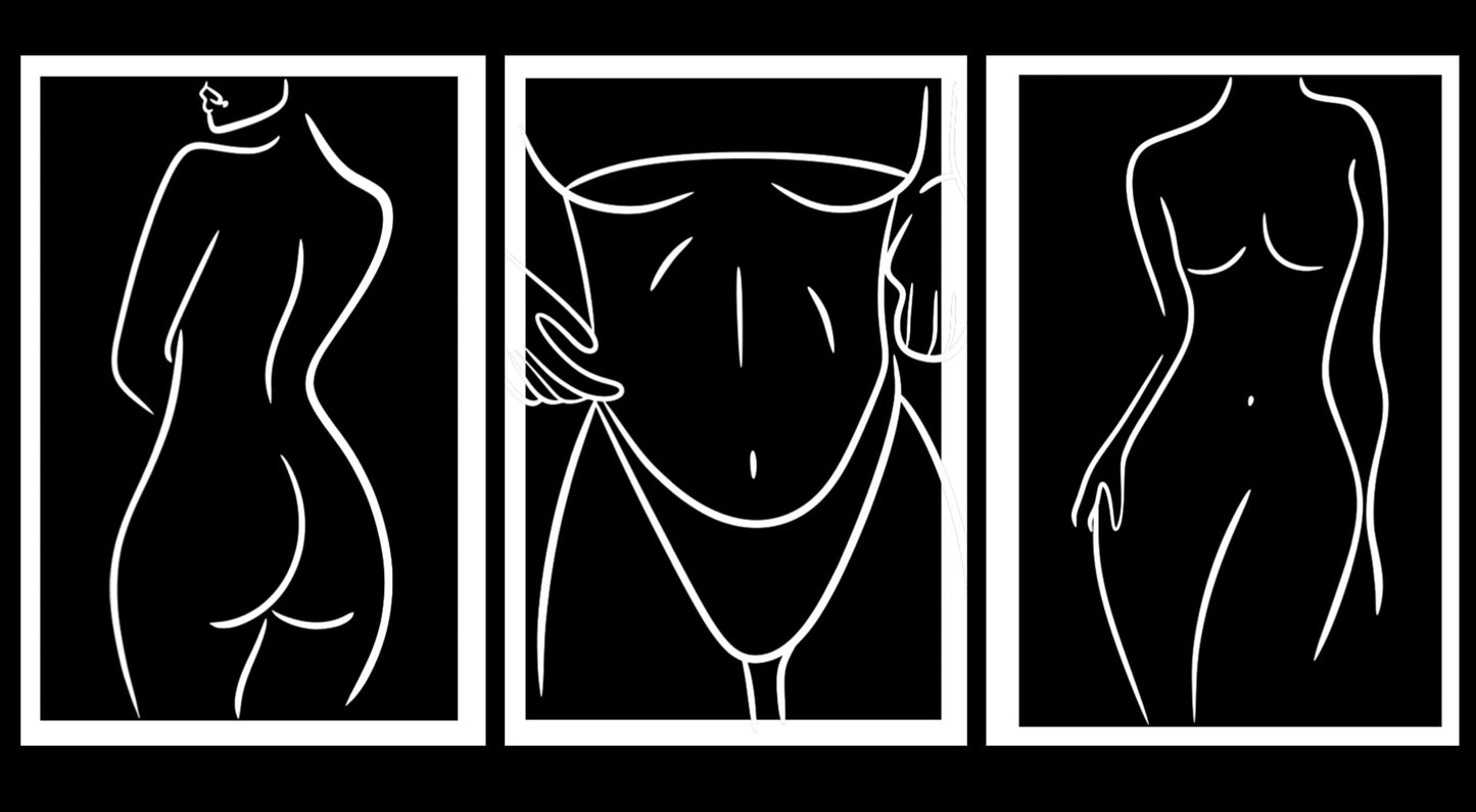 Ladies Silhouette - Home Decor Print