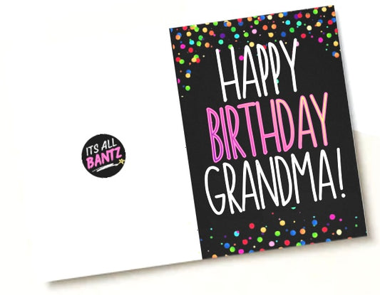 Birthday Grandma - Birthday Card