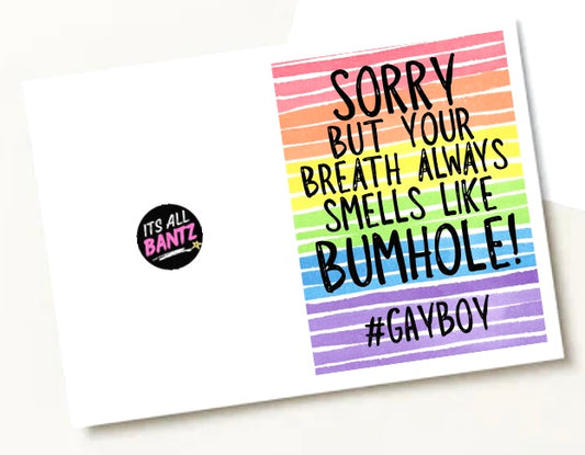 Bumhole Breath - Greeting Card