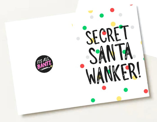 Secret Santa Wanker - Greeting Card