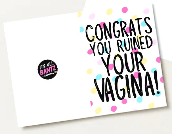 Ruined Vagina - Greeting Card