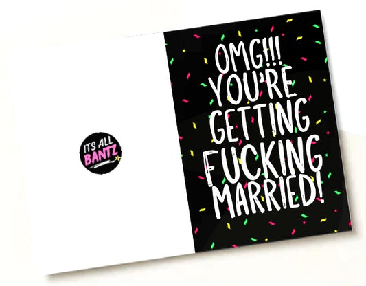 Getting Fucking Married - Greeting Card