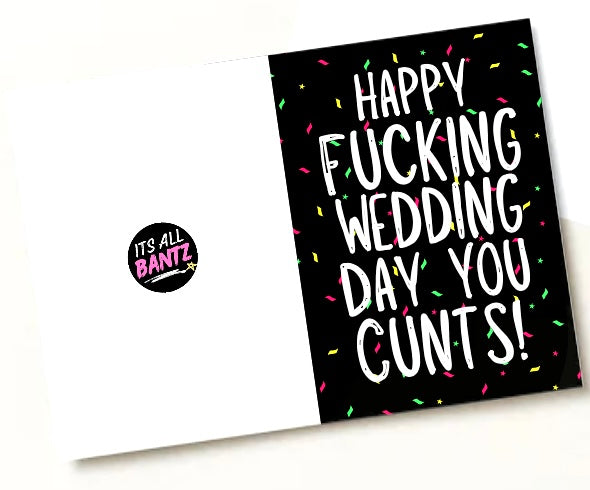 Wedding Cunts - Greeting Card