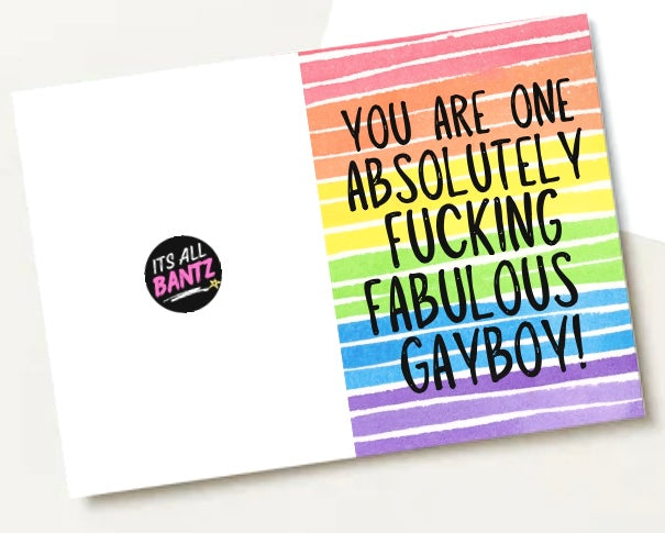 Fabulous Gayboy - Greeting Card